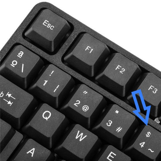 simbolo dolar en el teclado